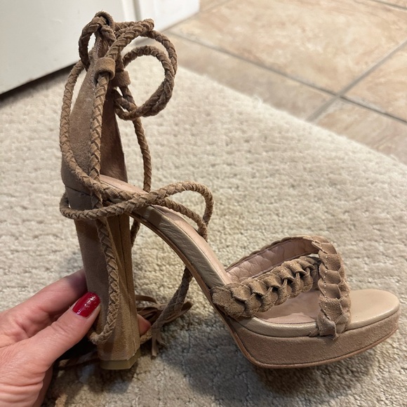 Joie Flo Ankle Wrap Suede Sandal size 5.5 / 35.5 - Picture 4 of 5